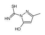 1H-Pyrazole-1-carbothioamide,5-hydroxy-3-methyl-(9CI) Structure