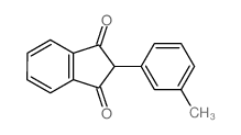 1H-Indene-1,3(2H)-dione,2-(3-methylphenyl)-结构式