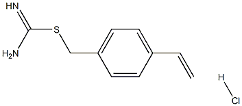 4-[(脒硫基)甲基]苯乙烯盐酸盐结构式