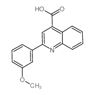 2-(3-甲氧基苯基)喹啉-4-羧酸结构式