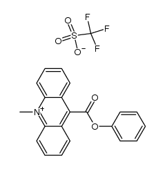 9-[(苯氧基)羰基]-10甲基三氟甲酰胺磺酸盐结构式
