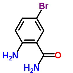 2-氨基-5-溴苯甲酰胺结构式