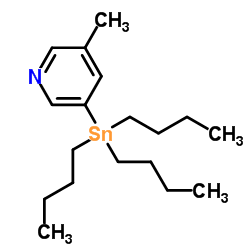 3-Methyl-5-(tributylstannyl)pyridine structure