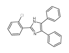 2-(2-氯苯基)-4,5-二苯基咪唑结构式