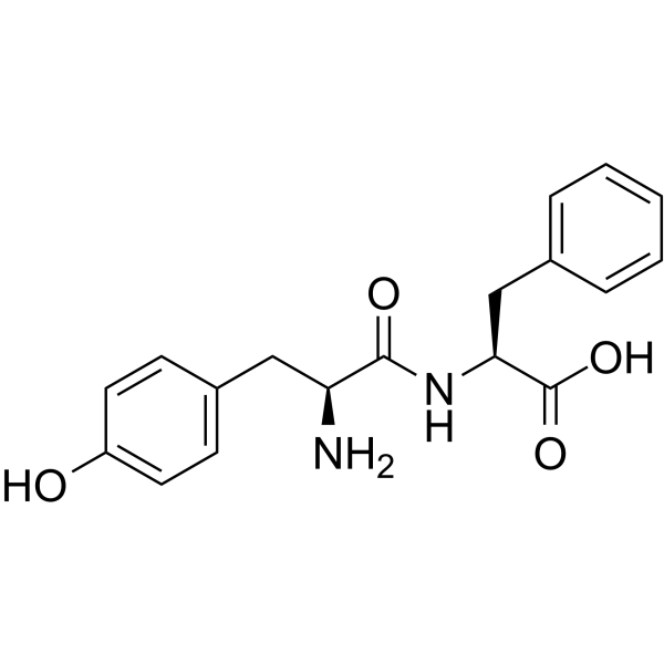 L-酪氨酰-L-苯丙氨酸结构式