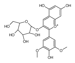 锦葵素-3-O-葡萄糖苷结构式