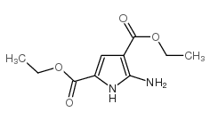 2-氨基-3,5-吡咯二甲酸二乙酯结构式