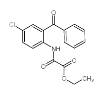 ethyl 2-(2-benzoyl-4-chloroanilino)-2-oxoacetate结构式
