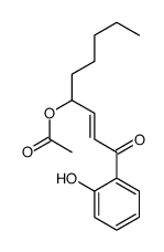 [1-(2-hydroxyphenyl)-1-oxonon-2-en-4-yl] acetate Structure