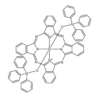 silicon phthalocyanine bis(triphenylsilyl oxide) Structure
