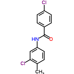 4-Chloro-N-(3-chloro-4-methylphenyl)benzamide结构式