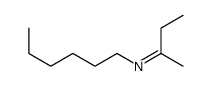 N-hexylbutan-2-imine Structure