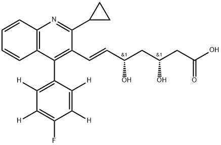 Pitavastatin D4 Structure