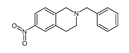 2-苄基-6-硝基-1,2,3,4-四氢异喹啉结构式