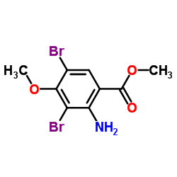 2-Amino-3,5-dibromo-4-Methoxybenzoic acid Methyl ester structure