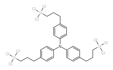 tris(p-trichlorosilylpropylphenyl)amine结构式