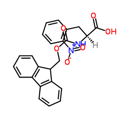 Fmoc-2-硝基-L-苯丙氨酸结构式