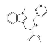 (S)-Nα-benzyl-Nin-methyltryptophan methyl ester Structure