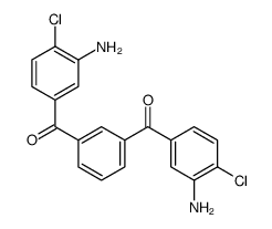 [3-(3-amino-4-chlorobenzoyl)phenyl]-(3-amino-4-chlorophenyl)methanone结构式