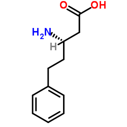 (S)-3-氨基-5-苯基戊酸盐酸盐结构式