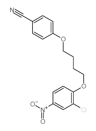 Benzonitrile,4-[4-(2-chloro-4-nitrophenoxy)butoxy]- Structure