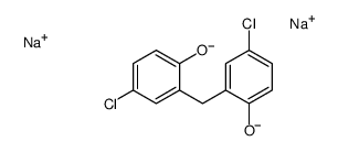 disodium 2,2'-methylenebis(4-chlorophenolate) Structure