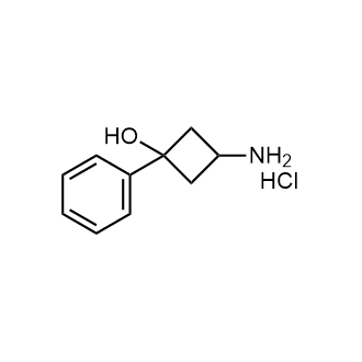 3-氨基-1-苯基环丁-1-醇盐酸盐结构式
