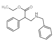 Benzeneacetic acid, a-[[(phenylmethyl)amino]methyl]-,ethyl ester Structure