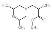 4-Morpholinepropanoicacid, a,2,6-trimethyl-, methyl ester Structure