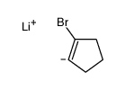 lithium,1-bromocyclopentene结构式