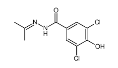 3,5-Dichloro-4-hydroxy-benzoic acid isopropylidene-hydrazide Structure