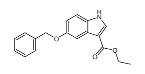 5-benzyloxy-indole-3-carboxylic acid ethyl ester结构式