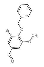 4-苄氧基-3-溴-5-甲氧基苯甲醛结构式