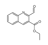 formyl-2 quinoleine carboxylate d'ethyle-3结构式
