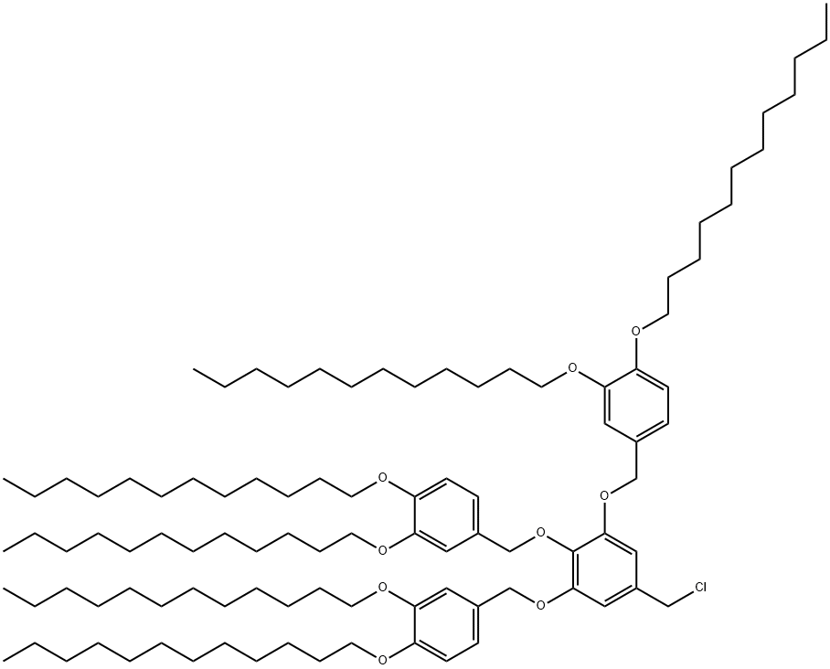 3,4,5-三[3,4-二(十二烷氧基)苄甲氧基]苄氯结构式