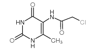 2-氯-N-(6-甲基-2,4-二氧代-1,2,3,4-四氢嘧啶-5-基)-乙酰胺结构式