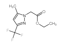 3-三氟甲基-5-甲基吡唑-1-乙酸乙酯结构式