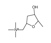 [2S-(2alpha,4beta,5alpha)]-[tetrahydro-4-hydroxy-5-methylfurfuryl]trimethylammonium Structure