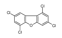 1,3,6,8-Tetrachlorodibenzofuran Structure