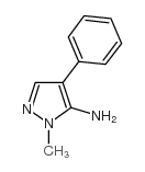 1-甲基-4-苯基-5-氨基吡唑结构式