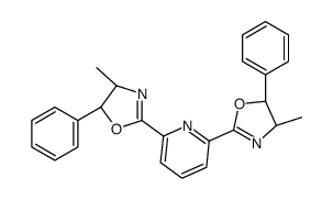 2,6-双[(4R,5R)-4-甲基-5-苯基-2-恶唑啉基]吡啶结构式