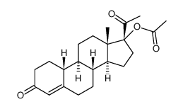 19-去甲-3,20-二酮-孕甾-4-烯-17-醋酸酯结构式