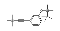 tert-butyl-dimethyl-[3-(2-trimethylsilylethynyl)phenoxy]silane结构式
