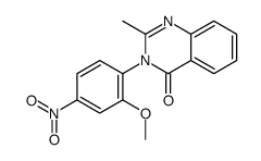 nitromethaqualone Structure
