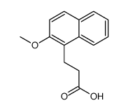 3-(2-Methoxy-1-naphthyl)propionic acid Structure