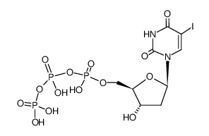 5-iodo-2'-deoxyuridine triphosphate结构式