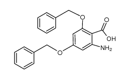2-amino-4,6-bis(benzyloxy)benzoic acid Structure