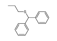 diphenylmethyl n-propyl sulphide Structure