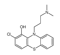 2-Chloro-10-[3-(dimethylamino)propyl]-10H-phenothiazin-1-ol结构式