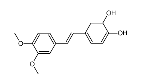 4-(3,4-dimethoxystyryl)benzene-1,2-diol结构式